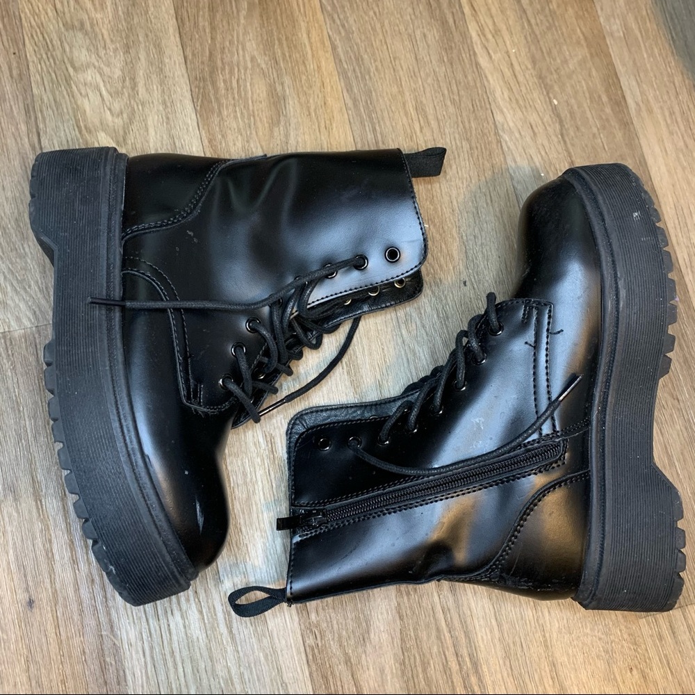 black boots little girl